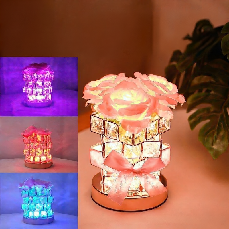 Modern Warm Crystal Night Light For Bedroom decor